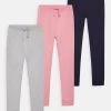 Friboo Basic Girls 3 Pack- Trainingsbroek - Pink, Grey, Dark Blue