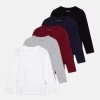 Friboo 5 Pack - Longsleeve - Multi-Coloured/Black/Dark Red