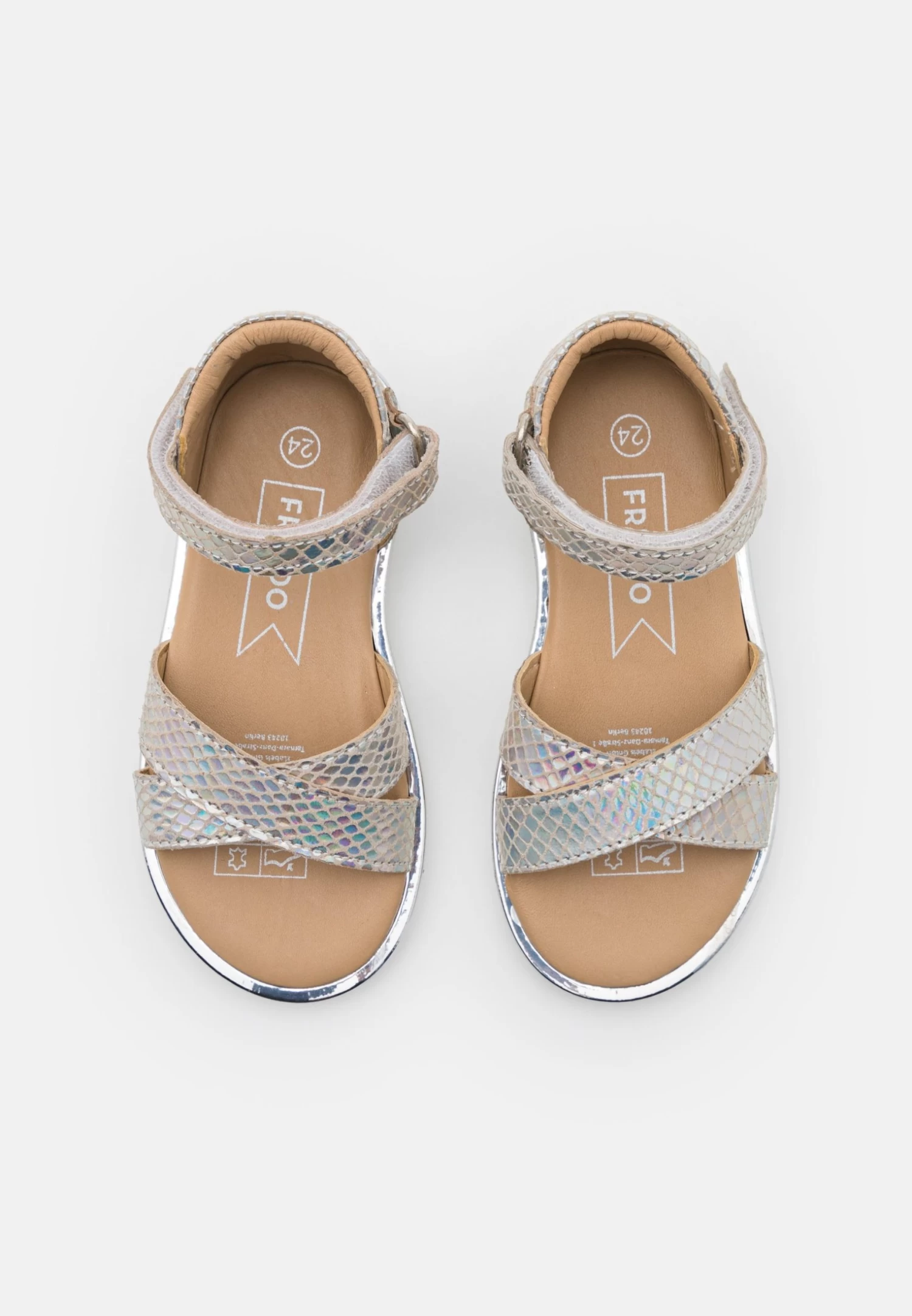 Friboo Holographic Leather - Sandalen - Silver 4 Friboo Holographic Leather - Sandalen - Silver - Afbeelding 4