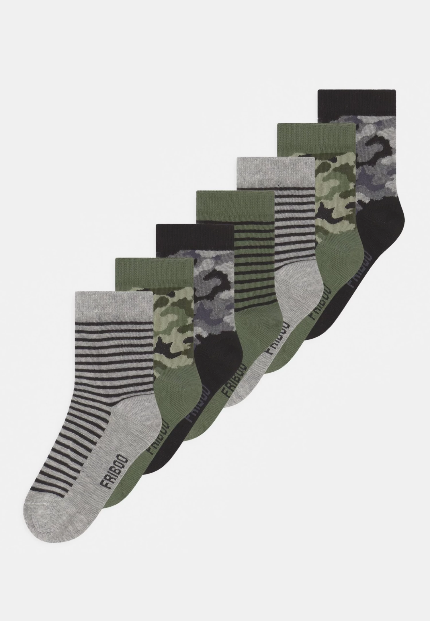 Friboo 7 Pack - Sokken - Multi-Coloured/Black/Grey 1 Friboo 7 Pack - Sokken - Multi-Coloured/Black/Grey