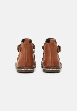 Friboo Leather Booties - Korte Laarzen - Cognac -Friboo 4bd1d8c86c114435a07b873afc26e291