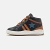 Friboo Leather - Sneakers Hoog - Dark Blue
