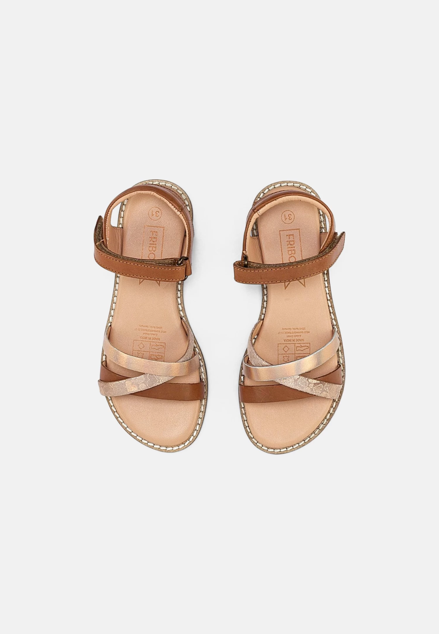 Friboo Leather Sandals - Sandalen - Cognac 4 Friboo Leather Sandals - Sandalen - Cognac - Afbeelding 4