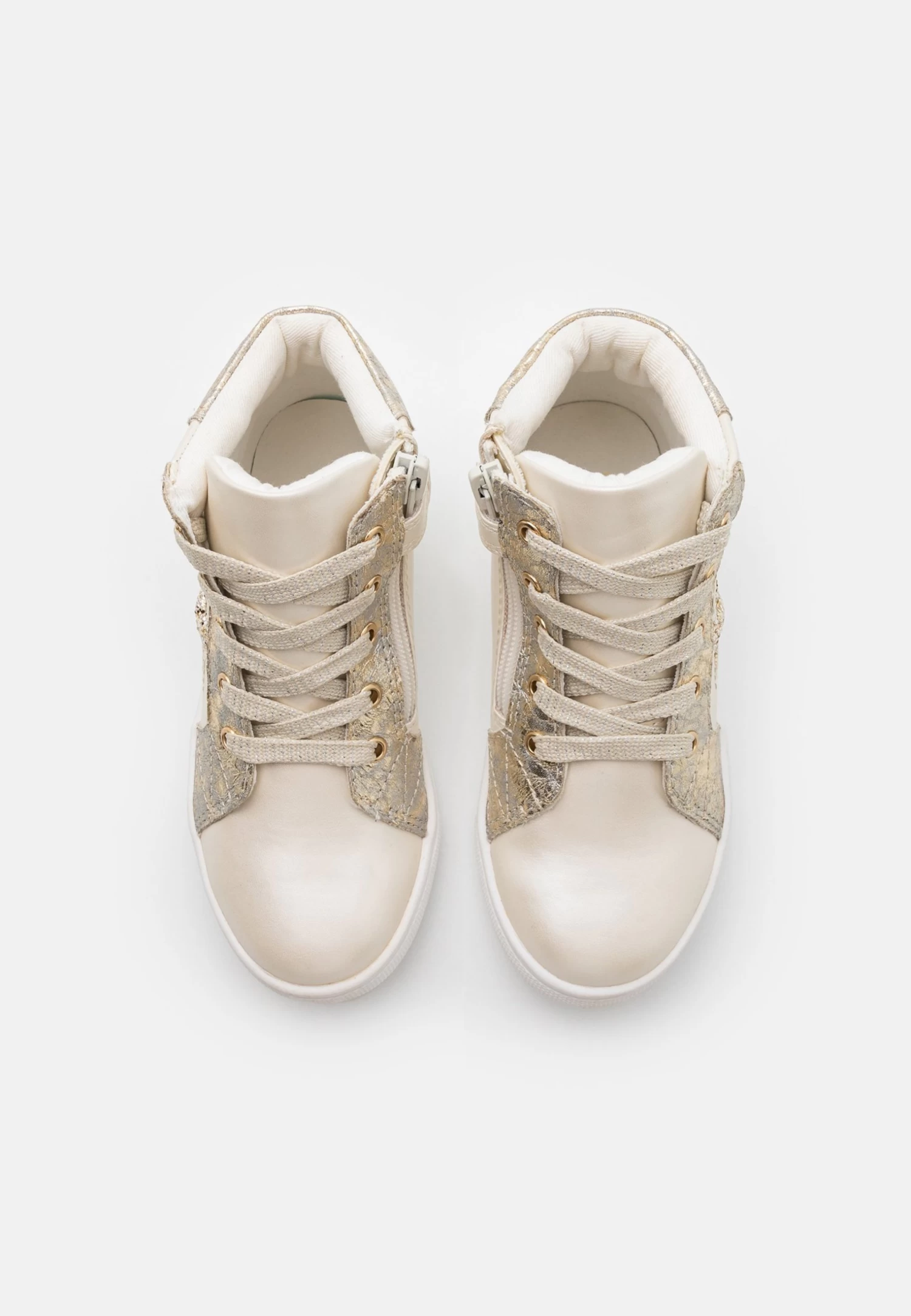 Friboo Sneakers Hoog - Off-White 4 Friboo Sneakers Hoog - Off-White - Afbeelding 4