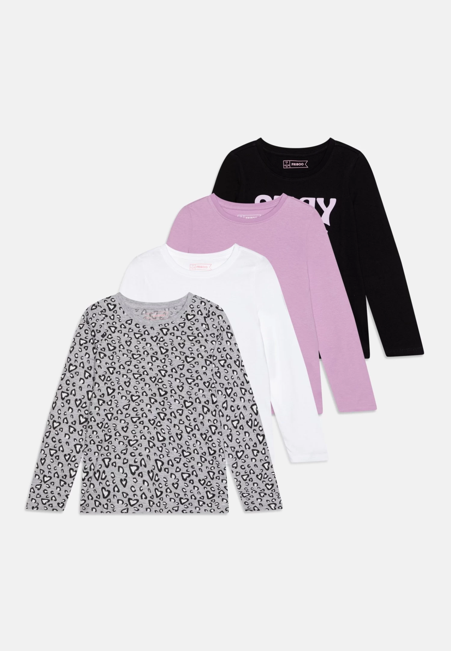 Friboo 4 Pack - Longsleeve - Multi-Coloured/Purple/Black 1 Friboo 4 Pack - Longsleeve - Multi-Coloured/Purple/Black
