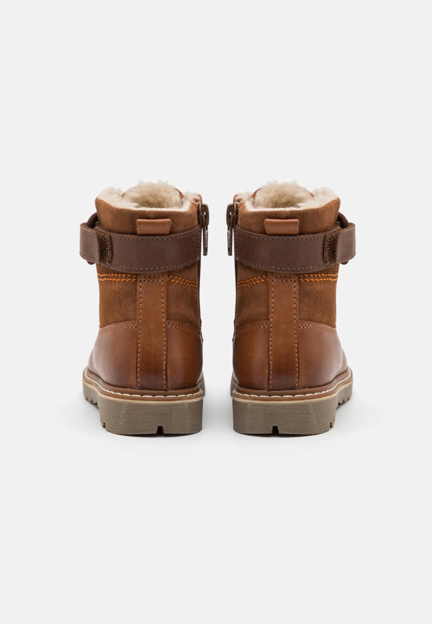 Friboo Leather - Veterboots - Cognac 3 Friboo Leather - Veterboots - Cognac - Afbeelding 3