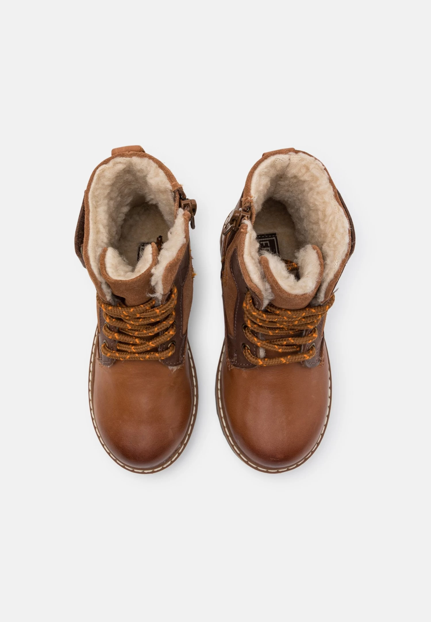 Friboo Leather - Veterboots - Cognac 4 Friboo Leather - Veterboots - Cognac - Afbeelding 4