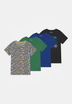 Friboo Unisex 4 Pack- T-Shirt Print - Multi-Coloured